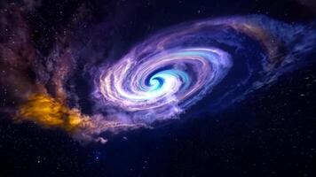 Moving nebulas space travel hyperlapse floating through galaxy stars planet universe cosmic travel outer space timelapse journey exploration nebula infinity colorful motion futuristic sci video