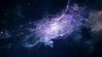 Moving nebulas space travel hyperlapse floating through galaxy stars planet universe cosmic travel outer space timelapse journey exploration nebula infinity colorful motion futuristic sci video