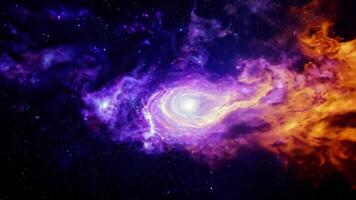 Moving nebulas space travel hyperlapse floating through galaxy stars planet universe cosmic travel outer space timelapse journey exploration nebula infinity colorful motion futuristic sci video