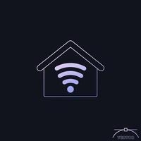 smart home, house icon for apps and web vector