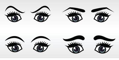 set of eye, evil, different types of eye designs, set of eye vector