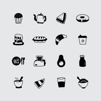 junk food menu vector