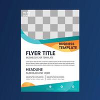 Gradient business flyer template design vector
