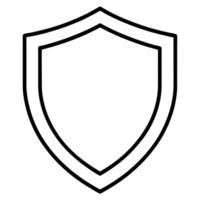 Symmetrical Shield Icon Representing Protection and Security vector