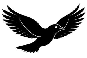 Flying Bird Silhouette Design vector