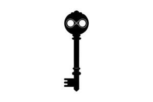 Retro Key Illustration Old-Fashioned Style vector