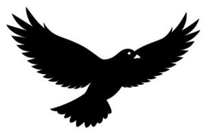 Elegant Bird Flight Silhouette Illustration vector