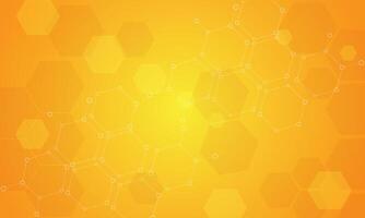 Abstract hexagonal background illustration vector