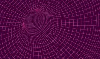 Abstract wireframe tunnel Perspective mesh background texture. Mesh model of a wormhole vector