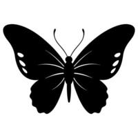 Charming butterfly silhouette in flight, great for sleek and modern visuals vector