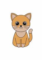 Charming Cat Illustration for Personalizing Pet vector