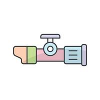 Telescopic sight simple and modern vector