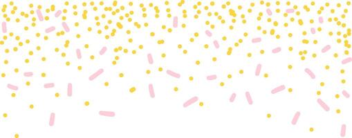 congratulatory background with colored confetti on white background. illustration vector