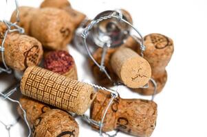 Full frame used wine bottle corks photo