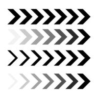A black abstract arrow with a modern, simple design, ideal for use as a directional symbol, clip art, or versatile graphic element. vector