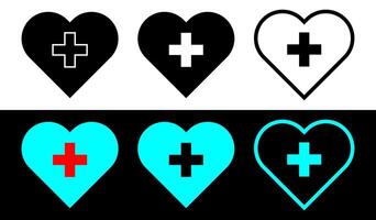 Greeting styles heart shapes emotion sign symbol illustration. vector
