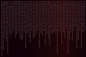 Zero one binary code abstract matrix white background with binary computer code. vector