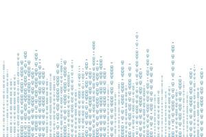 abstract matrix binary code white background with binary computer code. vector
