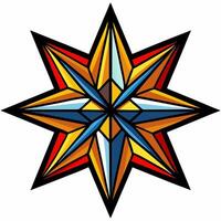 Star Shape Clip Art for Design Projects vector