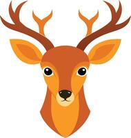 Deer isolated on white background eps 10 vector