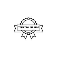 unique ribbon icon template vector