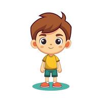 cartoon boy art and illustration vector