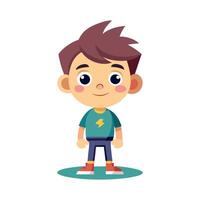 illustration cartoon boy design vector
