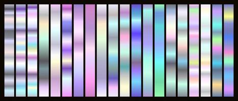 Hologram Gradient Color Set vector