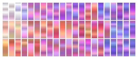 Soft Web Swatch Gradient Set with Pastel Colors vector