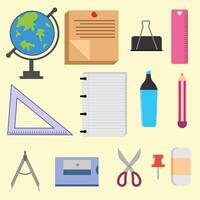 Set of design templates and elements for School vector