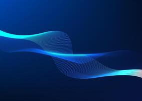 Abstract background technology. Layered flowing particle waves. Represents the overlapping of data being processed by cyber technology. Illustration, . vector
