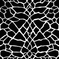 Reptile or snake skin. Animal print, spotted surface monochrome black background. Alligator pattern. Crocodile seamless texture vector