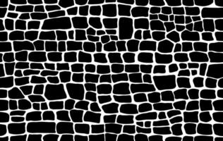 Crocodile skin pattern. Black viper, drawing on the snake skin. Reptile surface monochrome croc leather texture. Animal background for printing. vector