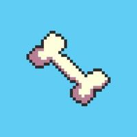 Pixel art bone game asset design vector