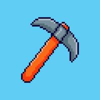 Pixel art axe game asset design vector
