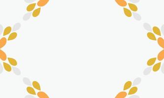 white background with natural shape ornament and space for text. vector