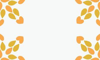 leaves frame background with copy space for text. vector
