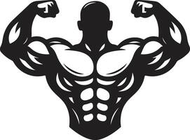 Flexing Muscle Art, Icons, and Graphics vector