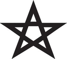 Hand drawn style Star of David Jewish religious symbol vector