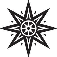 Star of David religious symbol icon vector
