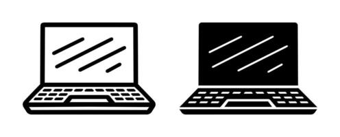 Notebook computer cartoon doodle, . vector