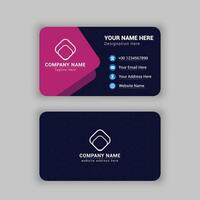 PROFESSIONAL BUSINESS CARD WITH PATTERN DESIGN vector
