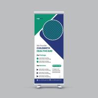 Roll up design template vector