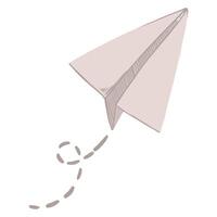 Paper Plane for Student vector