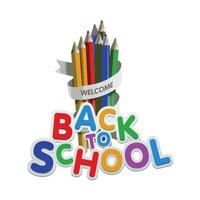 Back to School Text vector