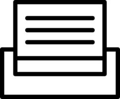 Print Line Icon vector
