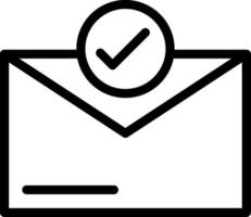 Checkmark Line Icon vector