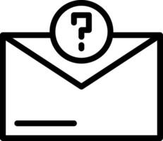 Question Mark Line Icon vector