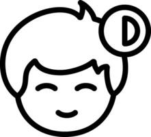 Offline status indicator Line Icon vector