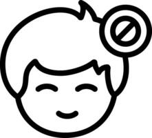 Busy status indicator Line Icon vector